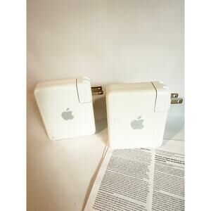 Vintage Apple Airport Express A1084 & A1064 Set of 2 Wireless Base Stations